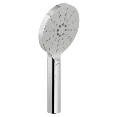 Vado Nebula 120mm Round 3 Function Rub Clean Shower Handset With Push Button Control Chrome