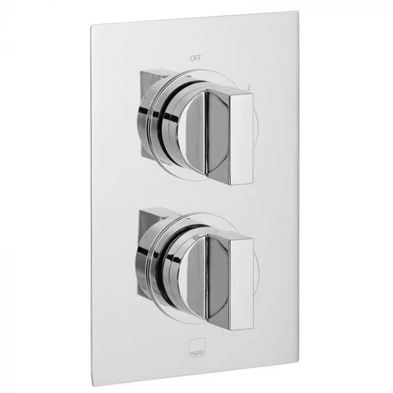 Vado Dx Notion 1 Outlet 2 Handle Concealed Thermostatic Valve Chrome