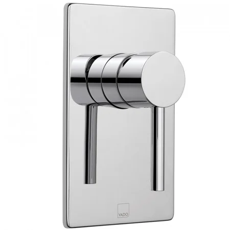 Vado Zoo 1 Outlet Single Lever Concealed Manual Valve Rectangular Backplate Chrome