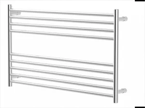 Vogue Pearl Towel Radiator Dual Energy - Polished Stainless Steel 600X750 detail view - Image 2