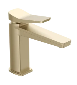 Just Taps Hix Single Lever Basin Mixer Brushed Brass product image - Image 3