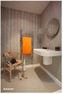 Jis Ashdown 400 1250 X 400mm Radiator For Central Heating Polished Stainless Steel detail view - Image 2