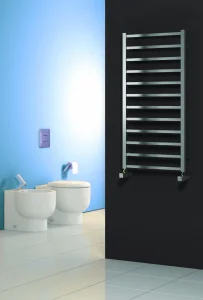Reina Arden 500 X 1000 Polished Stainless Steel Towel Rad detail view - Image 2