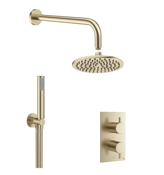 Crosswater One Box Showering Mpro Bundle 1510 Brushed Brass
