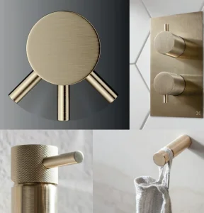 Crosswater One Box Showering Mpro Bundle 1510 Brushed Brass detail view - Image 5