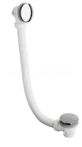 Crosswater Bath Click Clack Waste Chrome detail view - Image 2